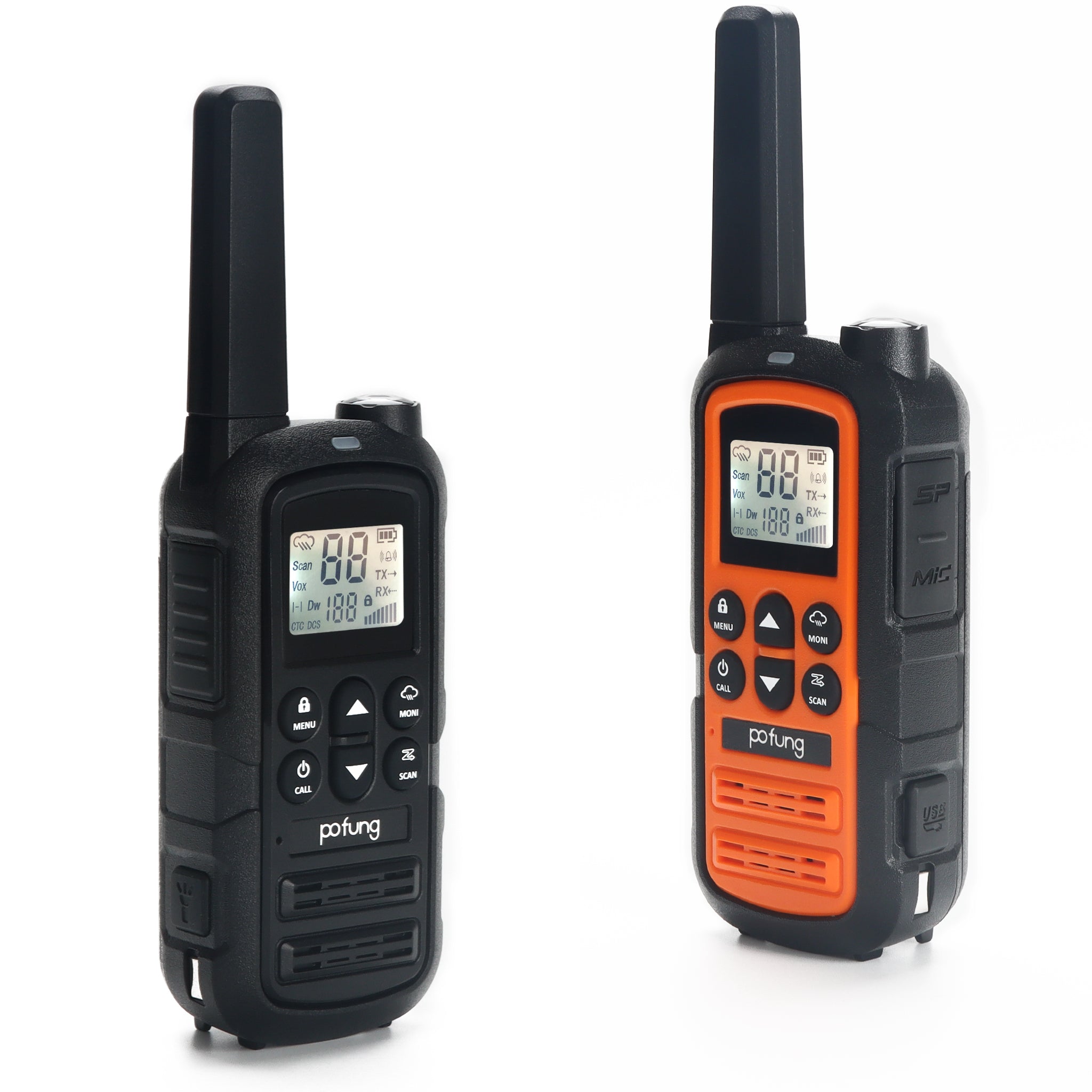 Pofung Baofeng CT23-GF1 GMRS/FRS License-Free Hand-held Radio, NOAA Channels Built-in