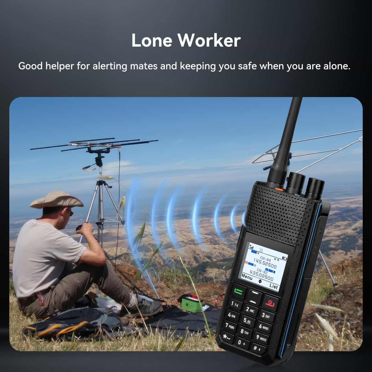 Retevis Ailunce H1 6W GPS APRS Dual Band DMR Amateur Ham Radio