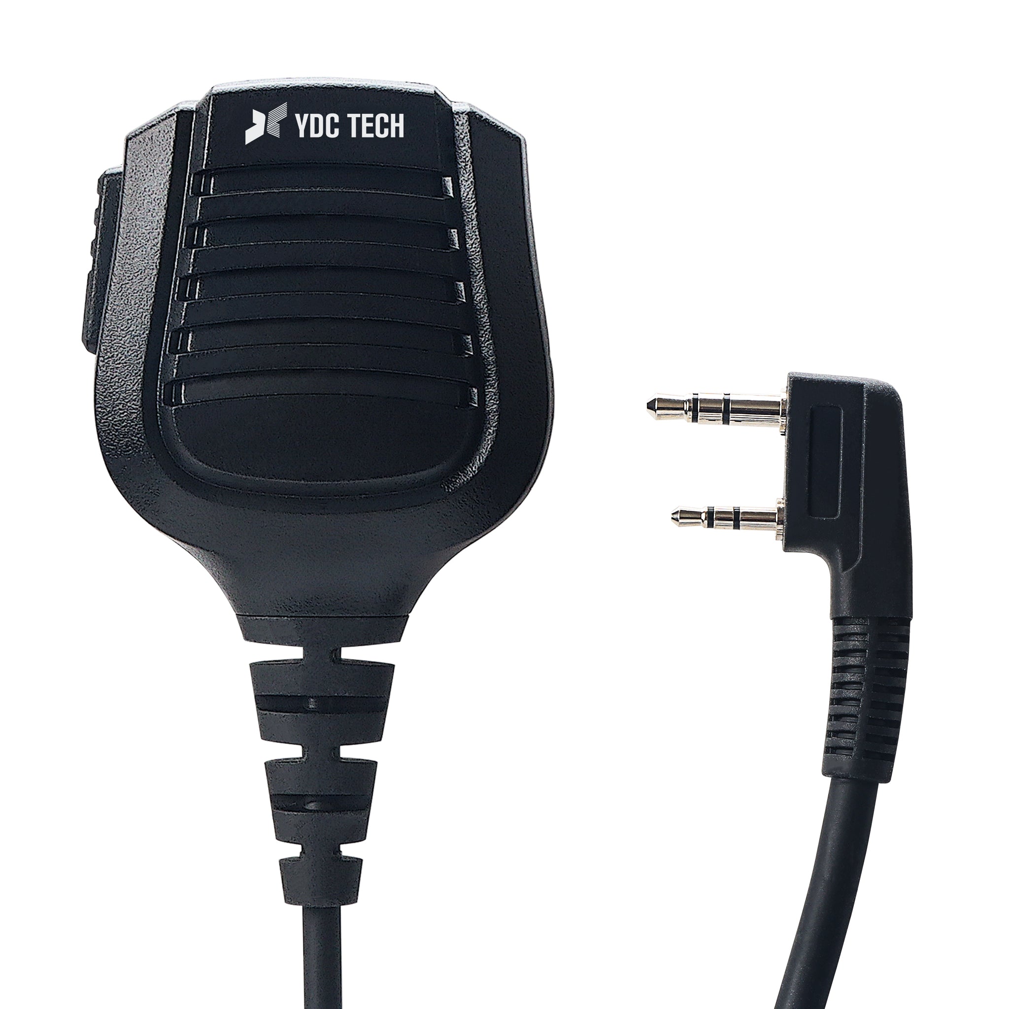 YDC TECH YMC-110 2 Pin Heavy Duty IPX54 Rainproof Speaker Mic with 3.5MM Audio Jack