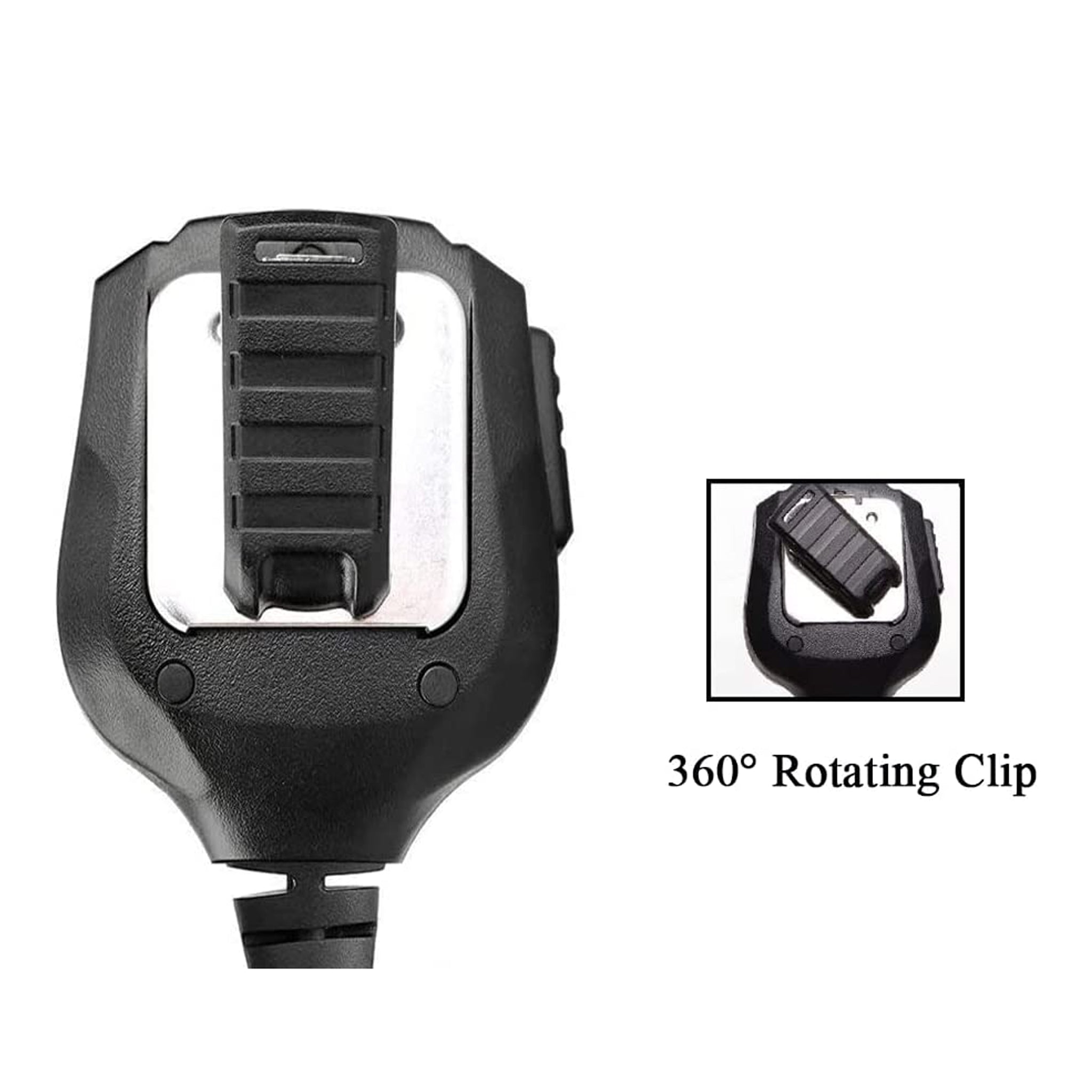 YDC TECH YMC-110 2 Pin Heavy Duty IPX54 Rainproof Speaker Mic with 3.5MM Audio Jack