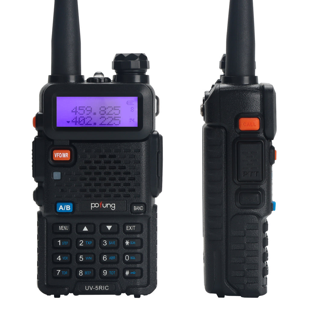 POFUNG BAOFENG UV-5RIC VHF 144-148 MHZ UHF 430-450 MHZ DUAL BAND TWO WAY  HAM RADIO