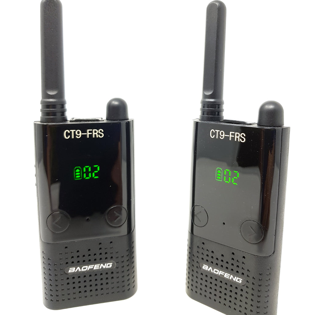 A Pair (2 PCs) Baofeng CT9-FRS Family Frequency Service (FRS) Radio, IC Certified