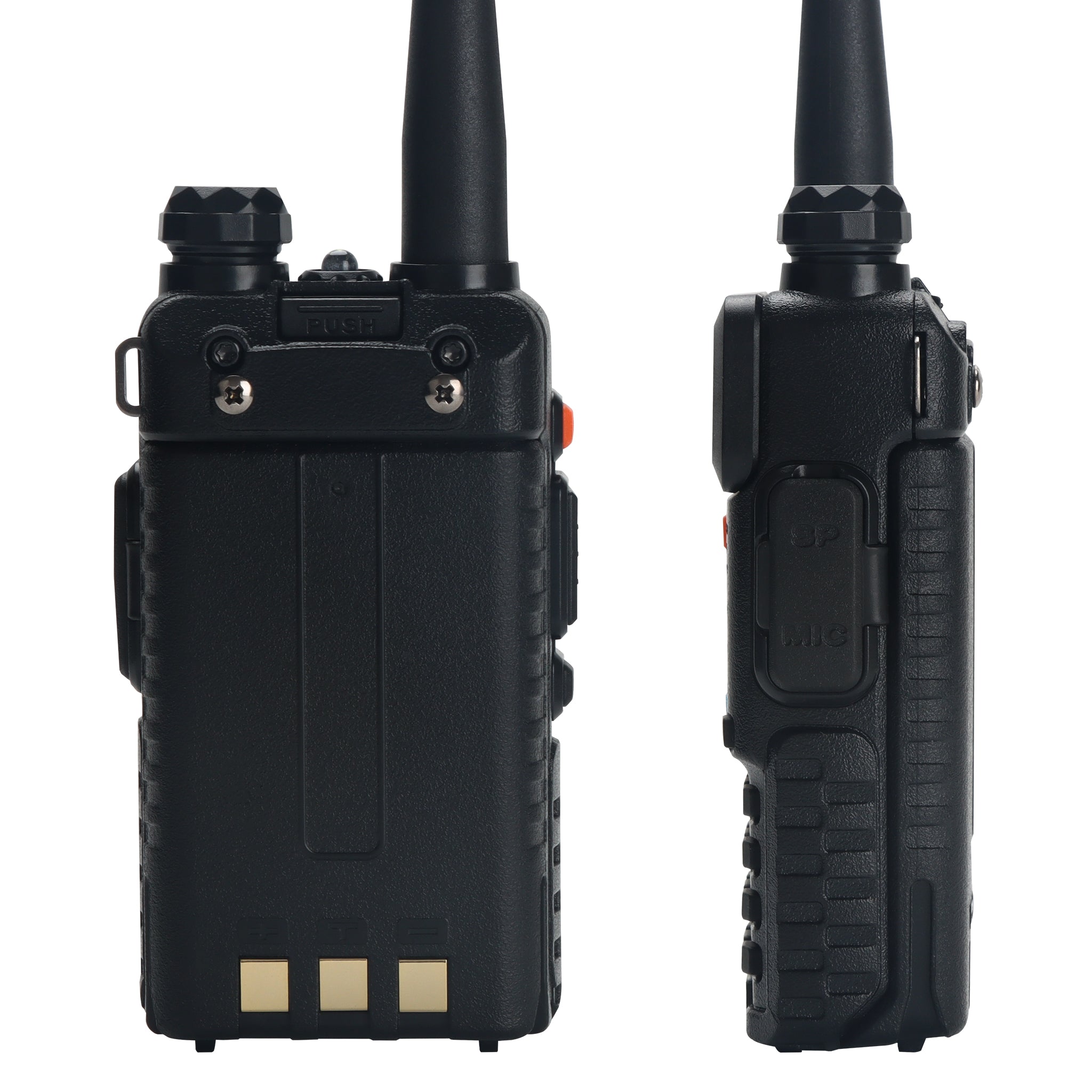 POFUNG BAOFENG UV-5RIC VHF 144-148 MHZ UHF 430-450 MHZ DUAL BAND TWO WAY HAM RADIO - Classic Black